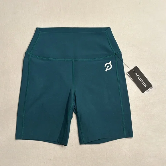 NWT Peloton Cadent Pocket Bike Short Teal - Picture 2 of 4